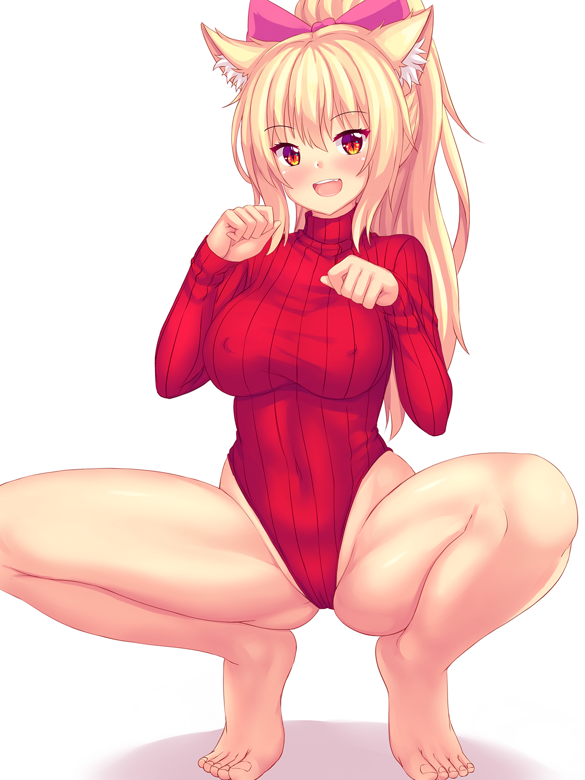 二次美少女が例のヒートテックを着てボディラインのセクシーな二次エロ画像-24