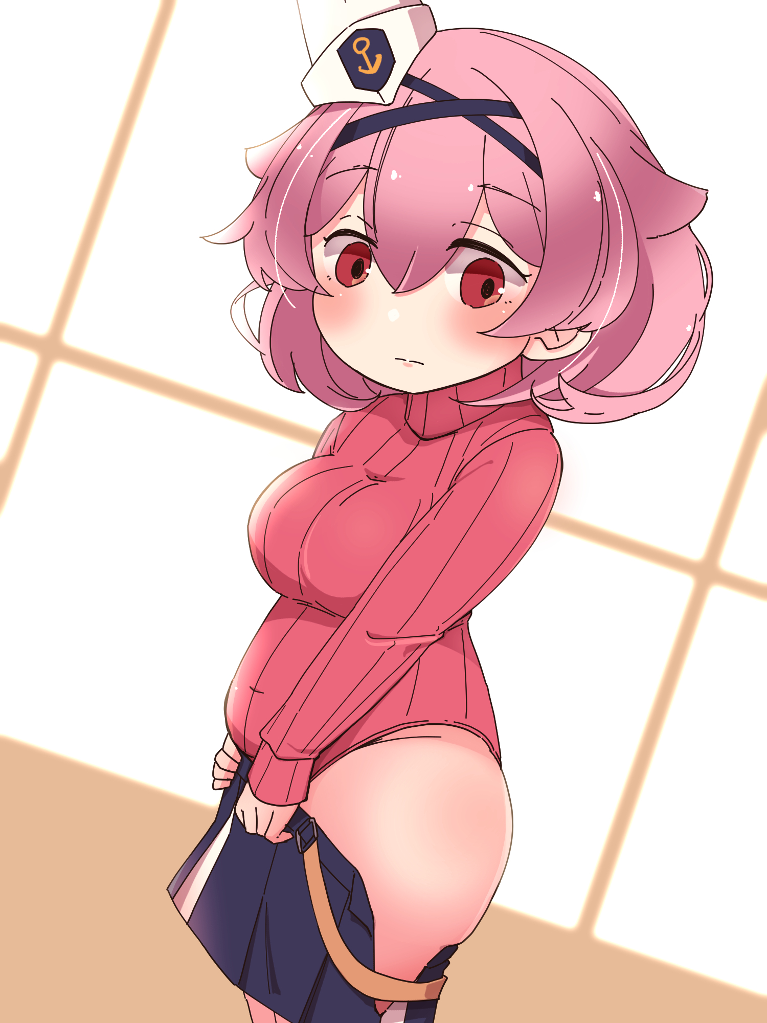 二次美少女が例のヒートテックを着てボディラインのセクシーな二次エロ画像-25