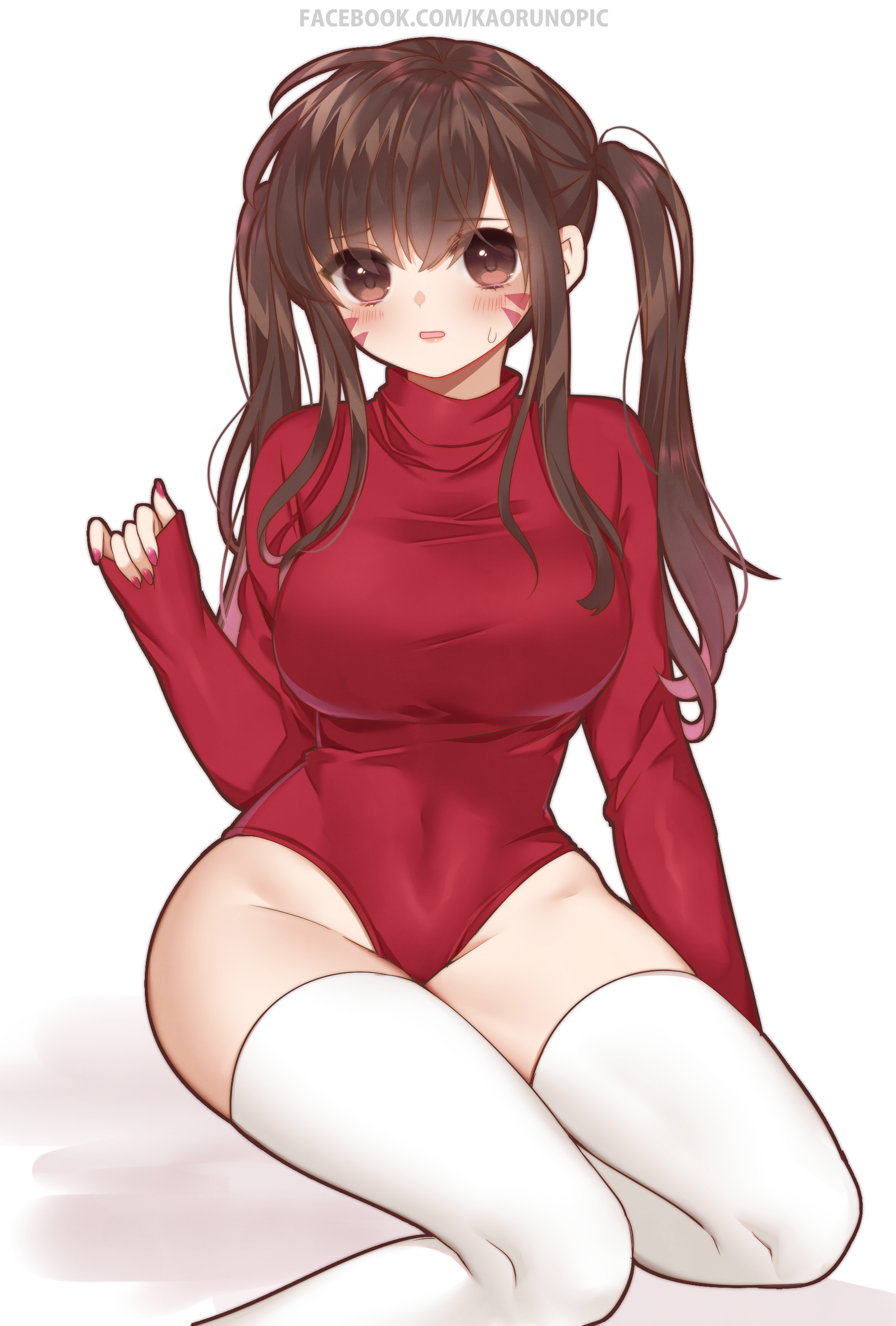 二次美少女が例のヒートテックを着てボディラインのセクシーな二次エロ画像-32