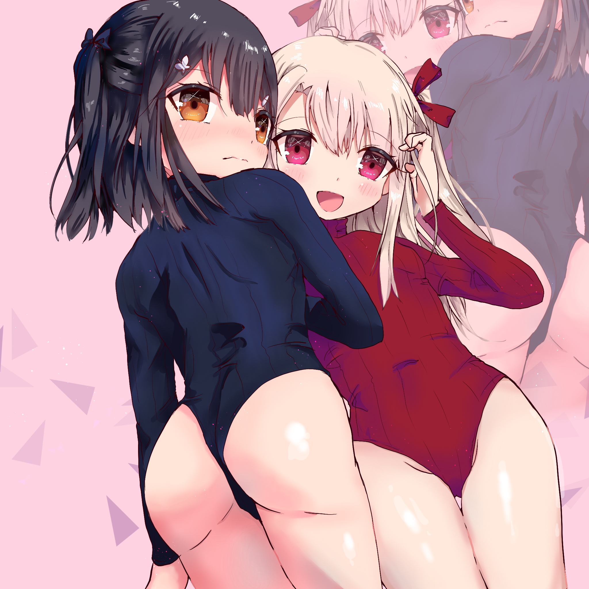 二次美少女が例のヒートテックを着てボディラインのセクシーな二次エロ画像-38
