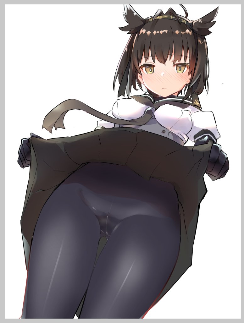 二次制服姿でおマンコ見えちゃうノーパンJCやノーパンJKの露出癖がありそうな二次エロ画像-4