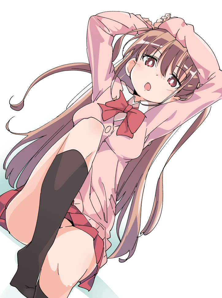 二次制服姿でおマンコ見えちゃうノーパンJCやノーパンJKの露出癖がありそうな二次エロ画像-12