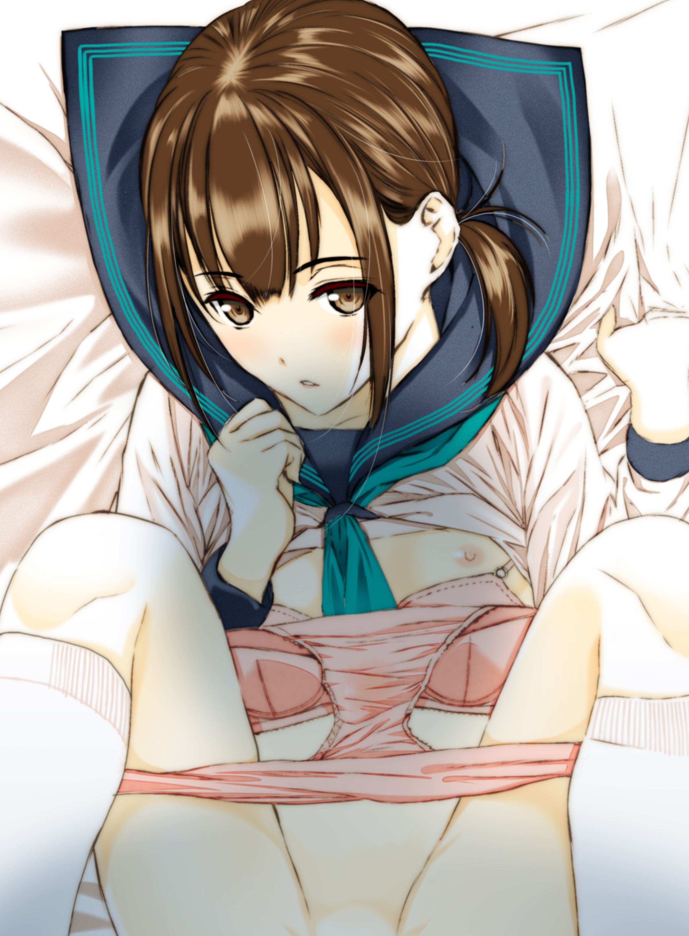 二次ロリ少女が白い靴下穿いたままのエッチな姿がたまらない白ソックスロリ二次エロ画像-33