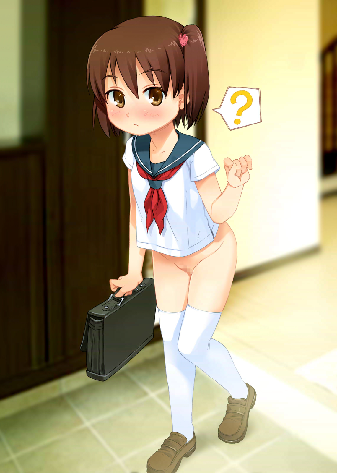 ローファーはいた制服ロリ少女、制服JSやJCっぽいローファーロリ少女の二次エロ画像-24