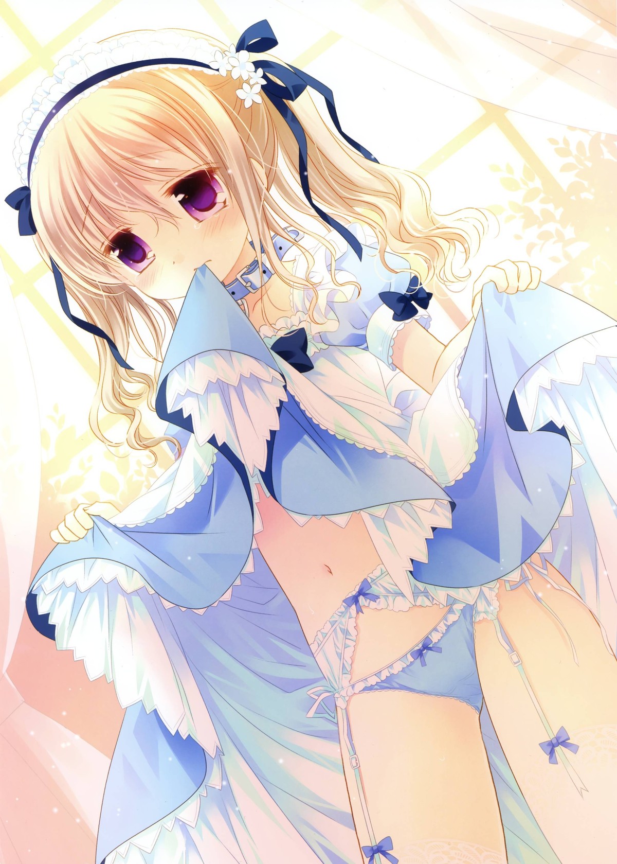 5月10日はメイドの日なのでメイドさんがパンツを恥ずかしそうにたくし上げて見せるお仕事の二次エロ画像-33