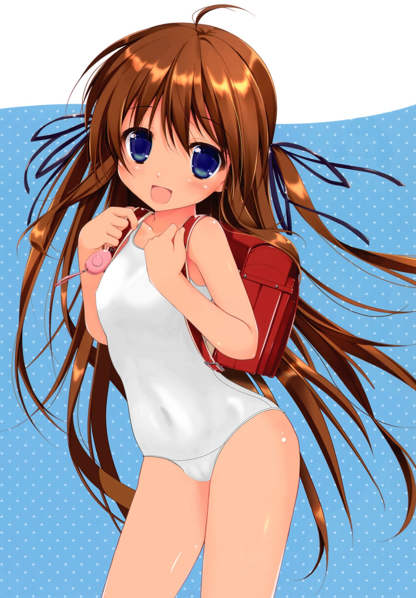二次ロリ少女の白スクール水着姿で急に気温が上がってきたのを涼しむ白スクロリ二次エロ画像-38