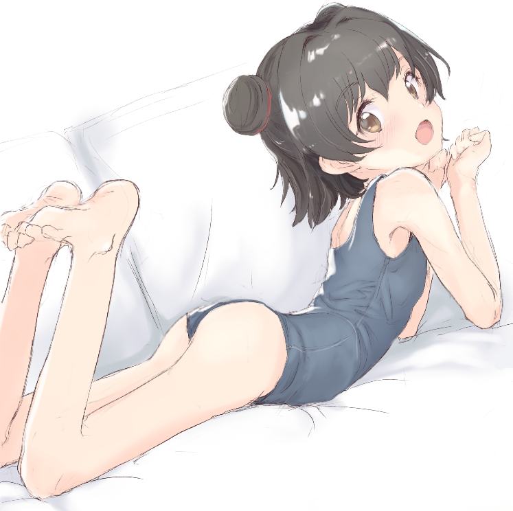 二次ロリ少女の紺色スクール水着姿を外出せずに楽しめるスク水ロリ二次エロ画像-23