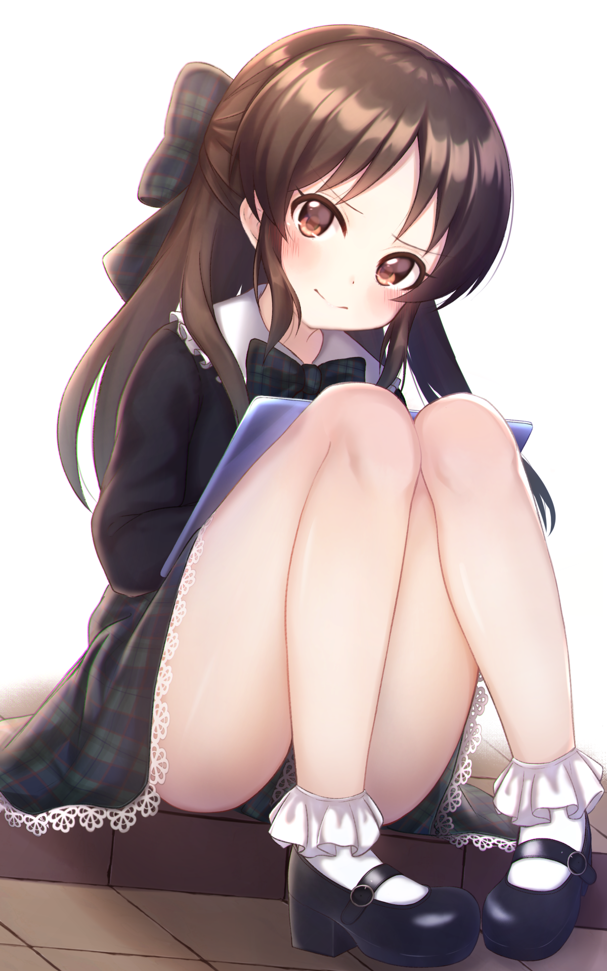 二次ロリ少女が昭和のお嬢様感あるストラップフォーマルシューズやストラップローファー姿の二次エロ画像-32