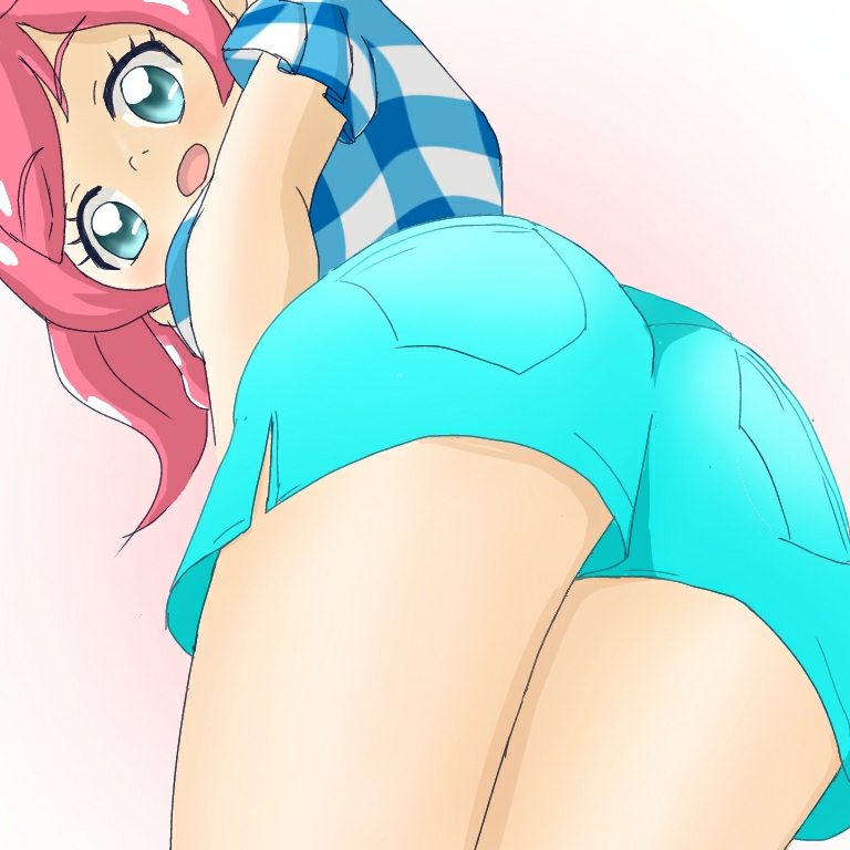 二次ロリ少女のキュロットスカート、太ももと可愛いパンチラが拝めそうでドキドキする二次エロ画像-7