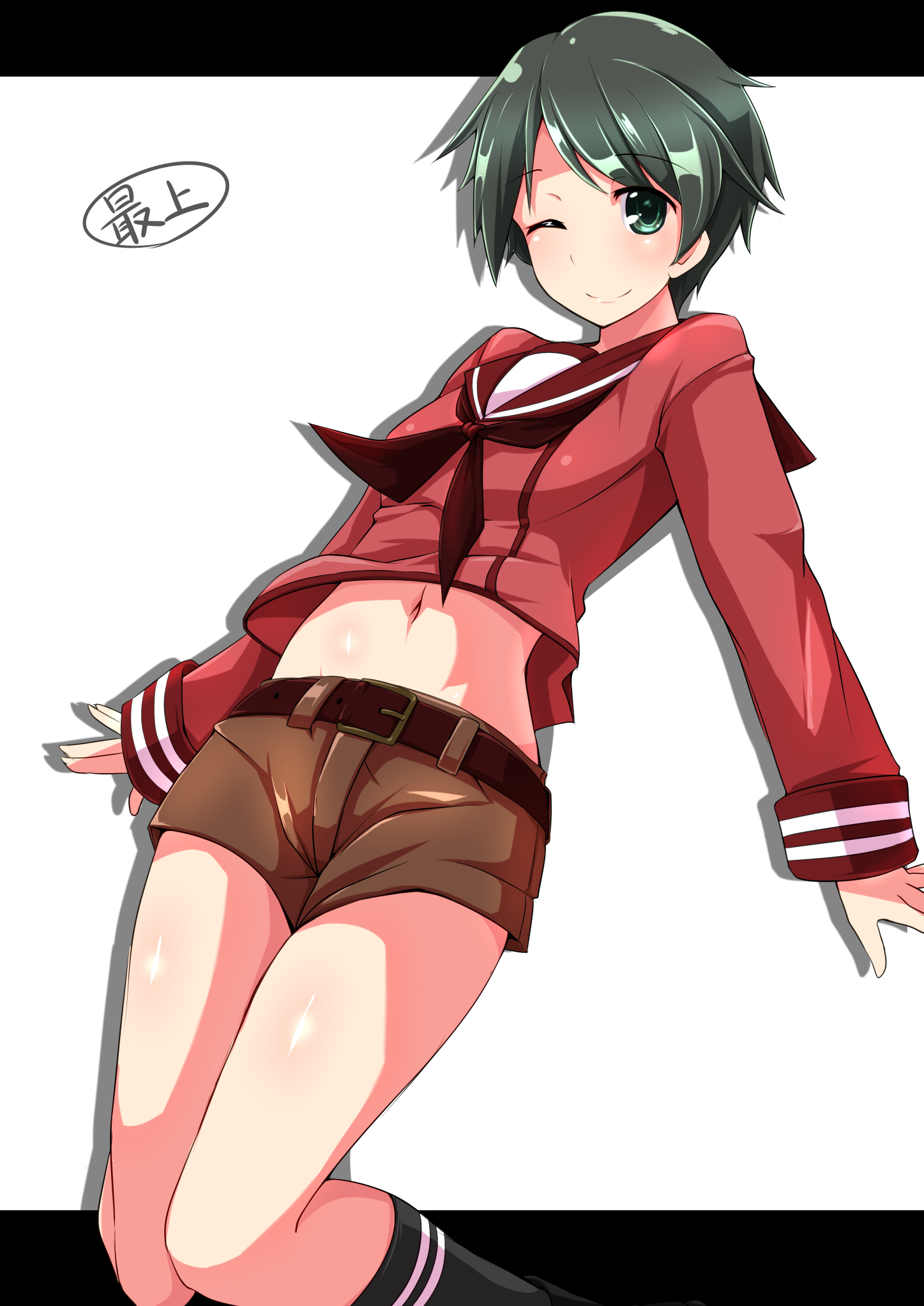 二次ロリ少女のキュロットスカート、太ももと可愛いパンチラが拝めそうでドキドキする二次エロ画像-19