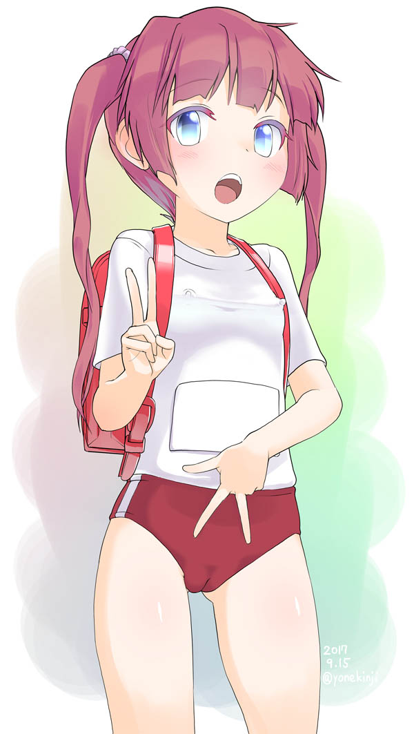 二次ロリ少女のおっさんウケ良さそうなブルマ姿でエッチに思えるロリブルマ体操服二次エロ画像-4