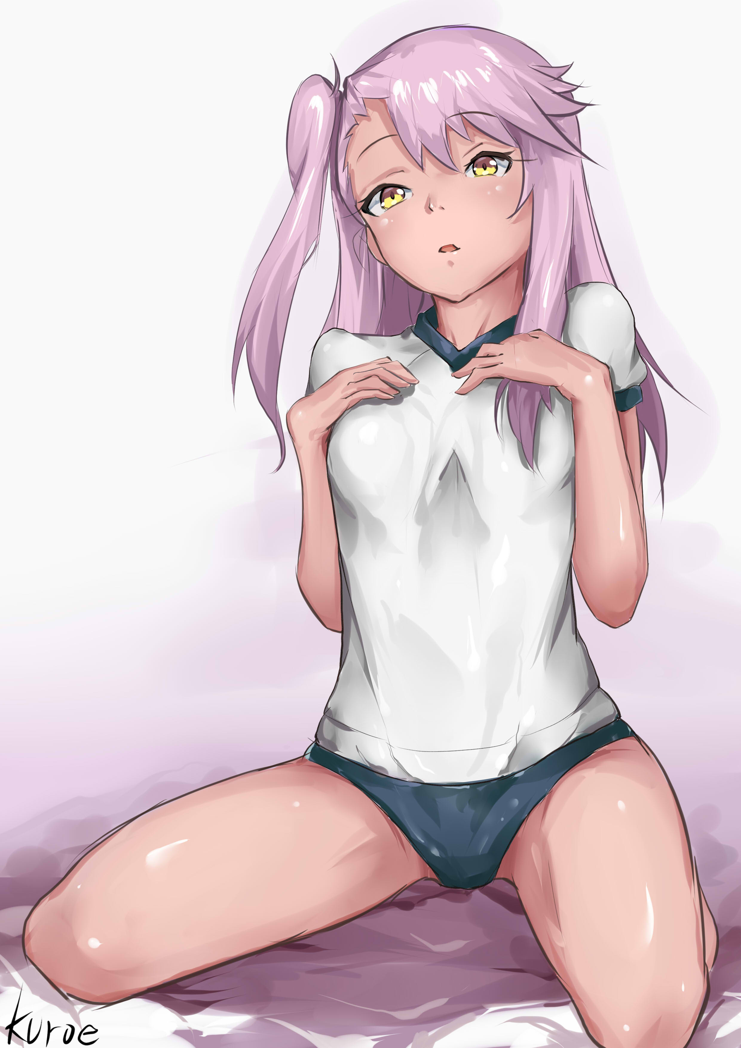 二次ロリ少女のおっさんウケ良さそうなブルマ姿でエッチに思えるロリブルマ体操服二次エロ画像-14