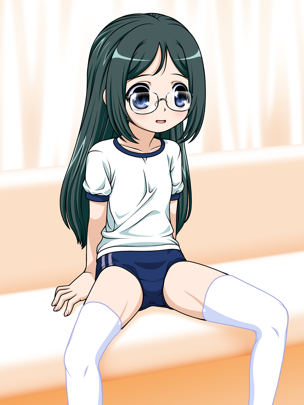 二次ロリ少女のおっさんウケ良さそうなブルマ姿でエッチに思えるロリブルマ体操服二次エロ画像-16