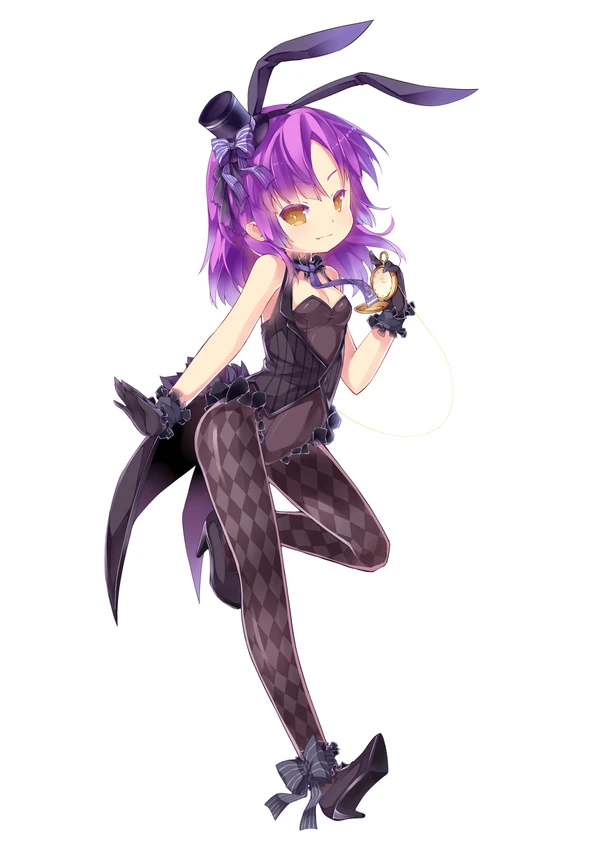 二次ロリ少女のバニーガール姿、ロリバニーレオタードのエッチでかわいい二次エロ画像-9