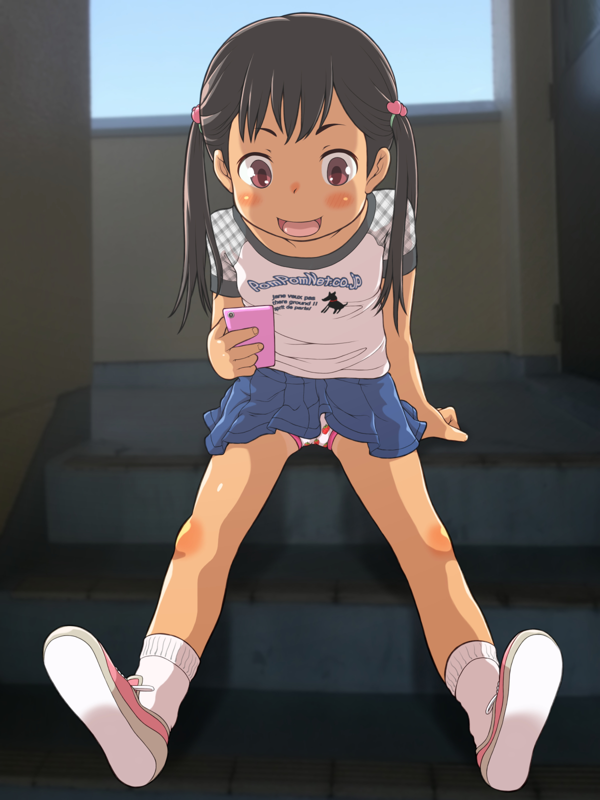 二次ロリ少女の履いている靴下が非常に大事だと思う清楚な白靴下系のロリ少女二次エロ画像-35