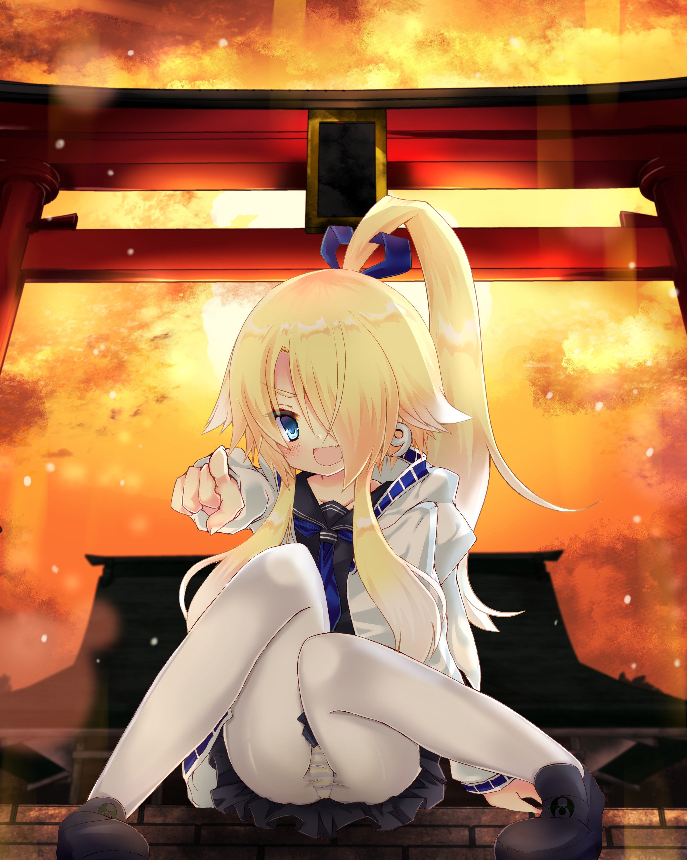 二次ロリ少女によく似合う白タイツが可愛いロリ白タイツふともも二次エロ画像-25