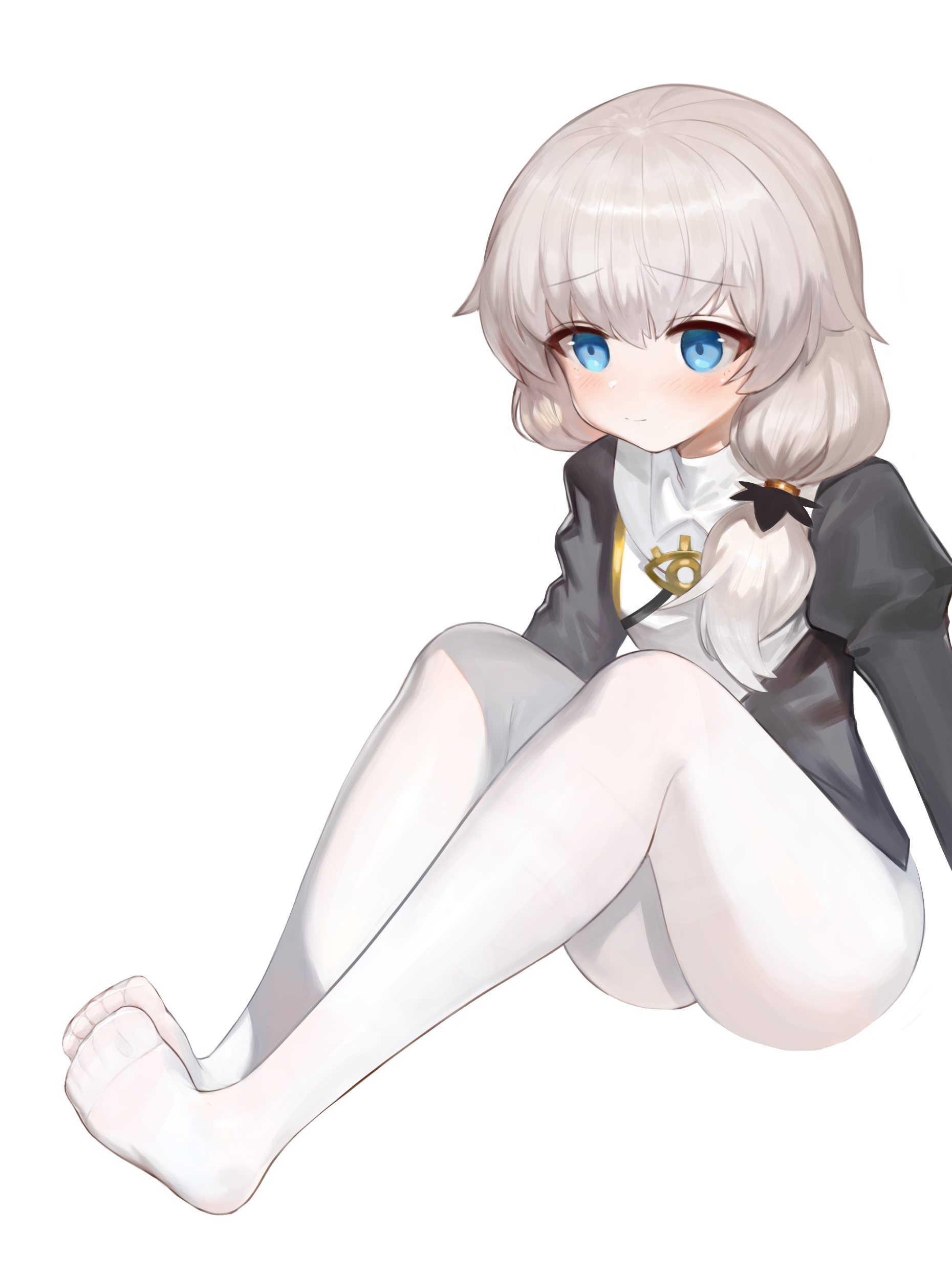 二次ロリ少女によく似合う白タイツが可愛いロリ白タイツふともも二次エロ画像-36