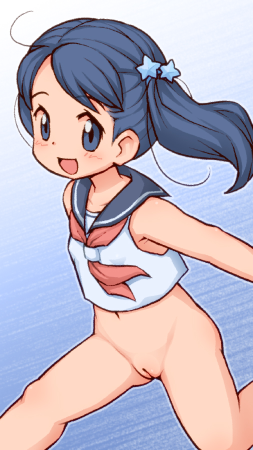 二次ロリ少女の夏らしい薄着なノースリーブでエッチな格好してるのがたまらない二次エロ画像-15