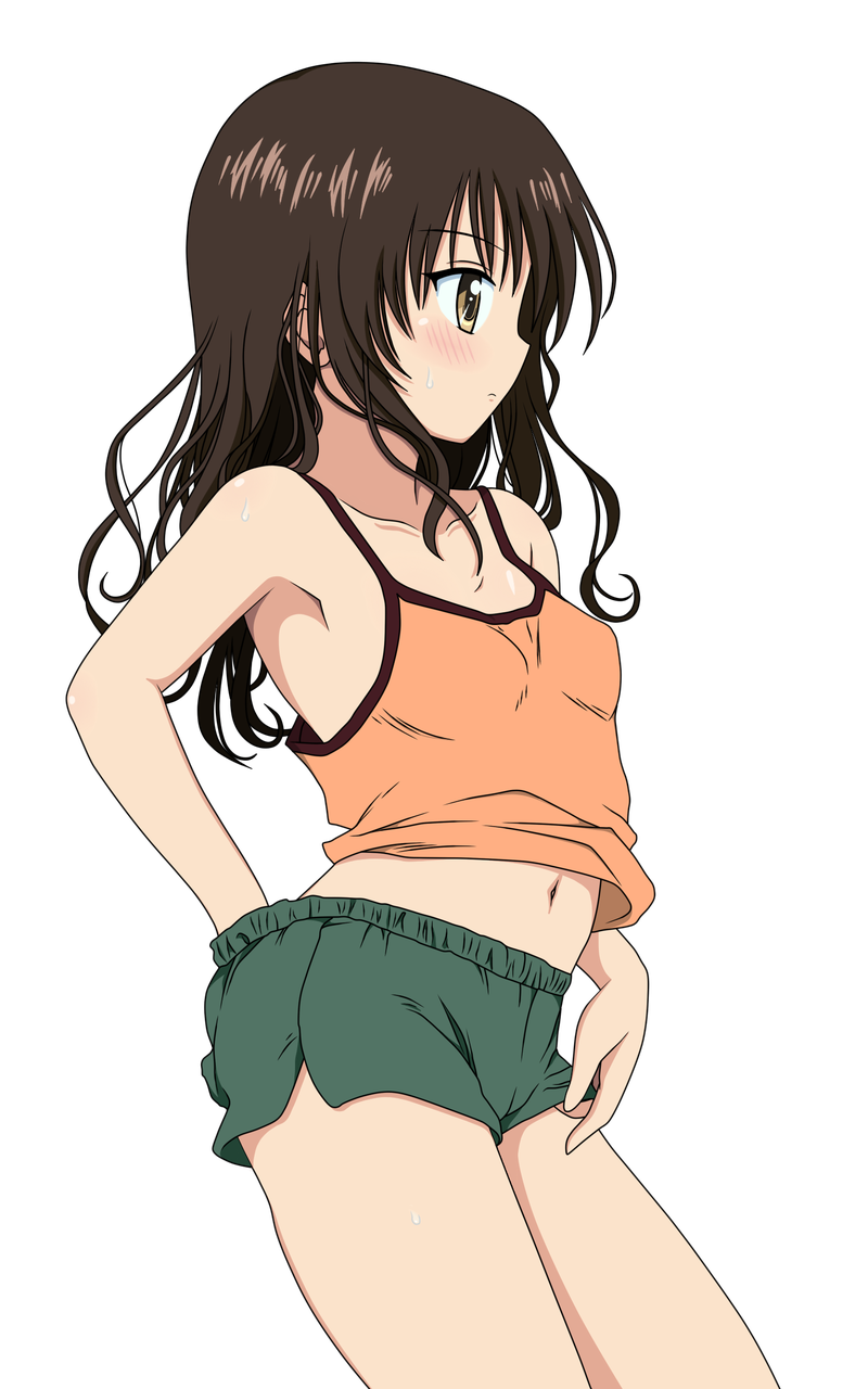 二次ロリ少女の夏らしい無防備薄着姿を楽しみつつ夏を送り出す薄着ロリ二次エロ画像-23