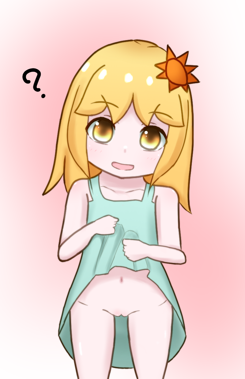二次ロリ少女の夏らしい無防備薄着姿を楽しみつつ夏を送り出す薄着ロリ二次エロ画像-28