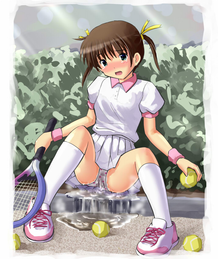二次ロリ少女やちっぱい少女のテニスウェアで健康的でエッチなロリテニスウェア二次エロ画像-18