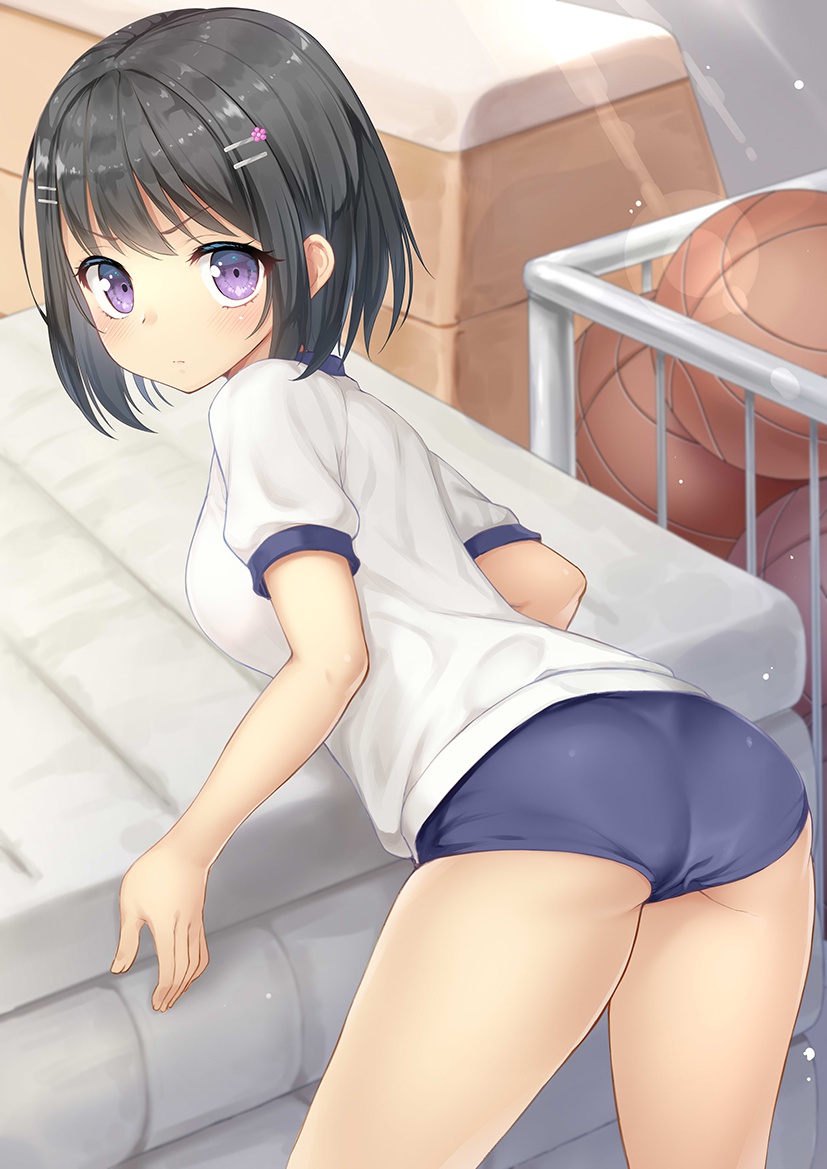 本来は今日はスポーツの日なので二次ロリ少女の体操服・ブルマ姿の二次エロ画像-38