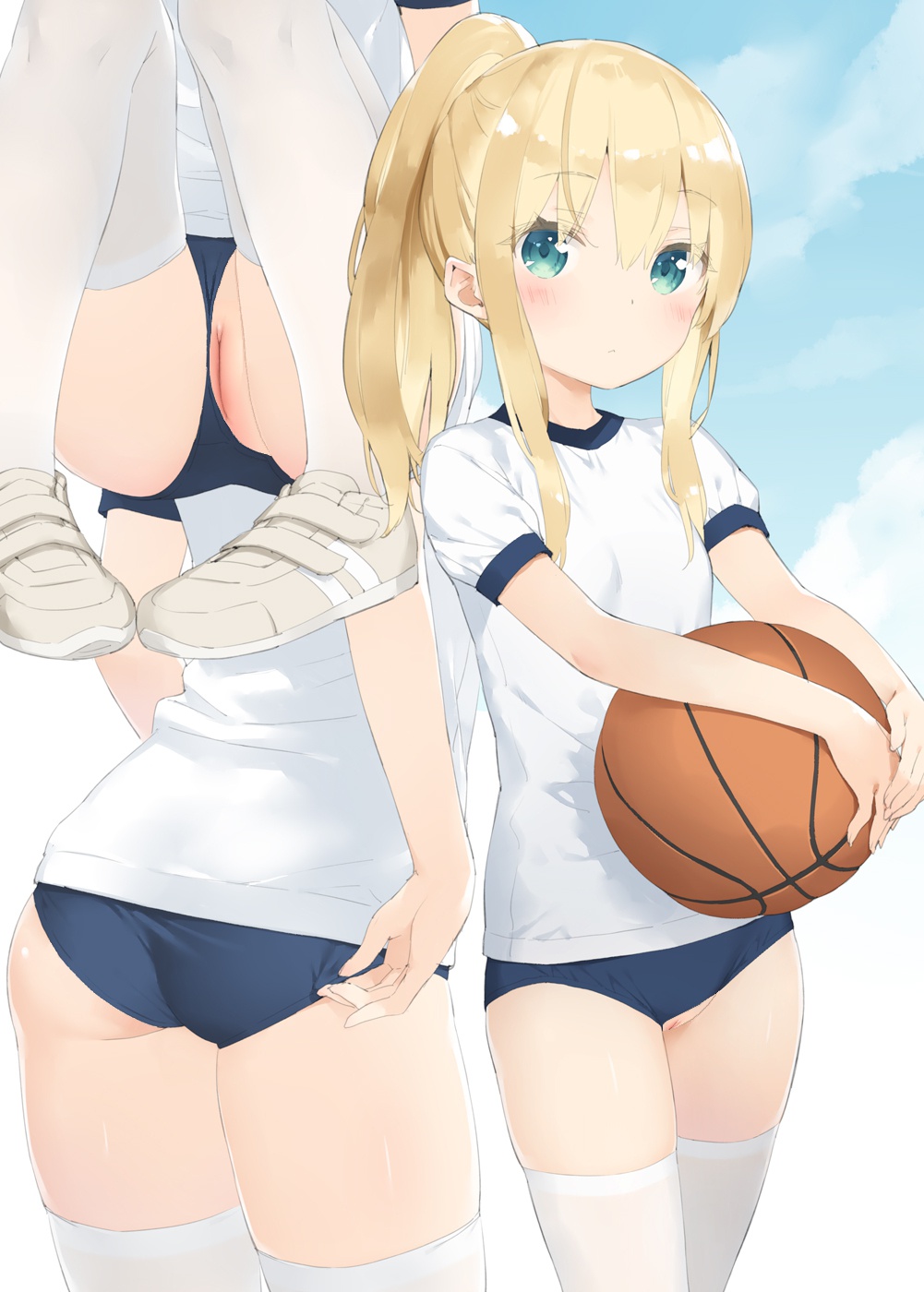 本来は今日はスポーツの日なので二次ロリ少女の体操服・ブルマ姿の二次エロ画像-48
