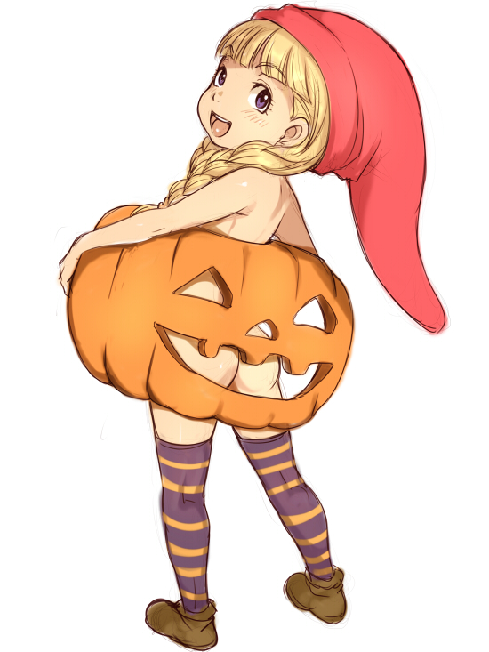 二次ロリ少女のハロウィンらしいエッチな仮装したいたずらしたくなるハロウィンロリ二次エロ画像-7