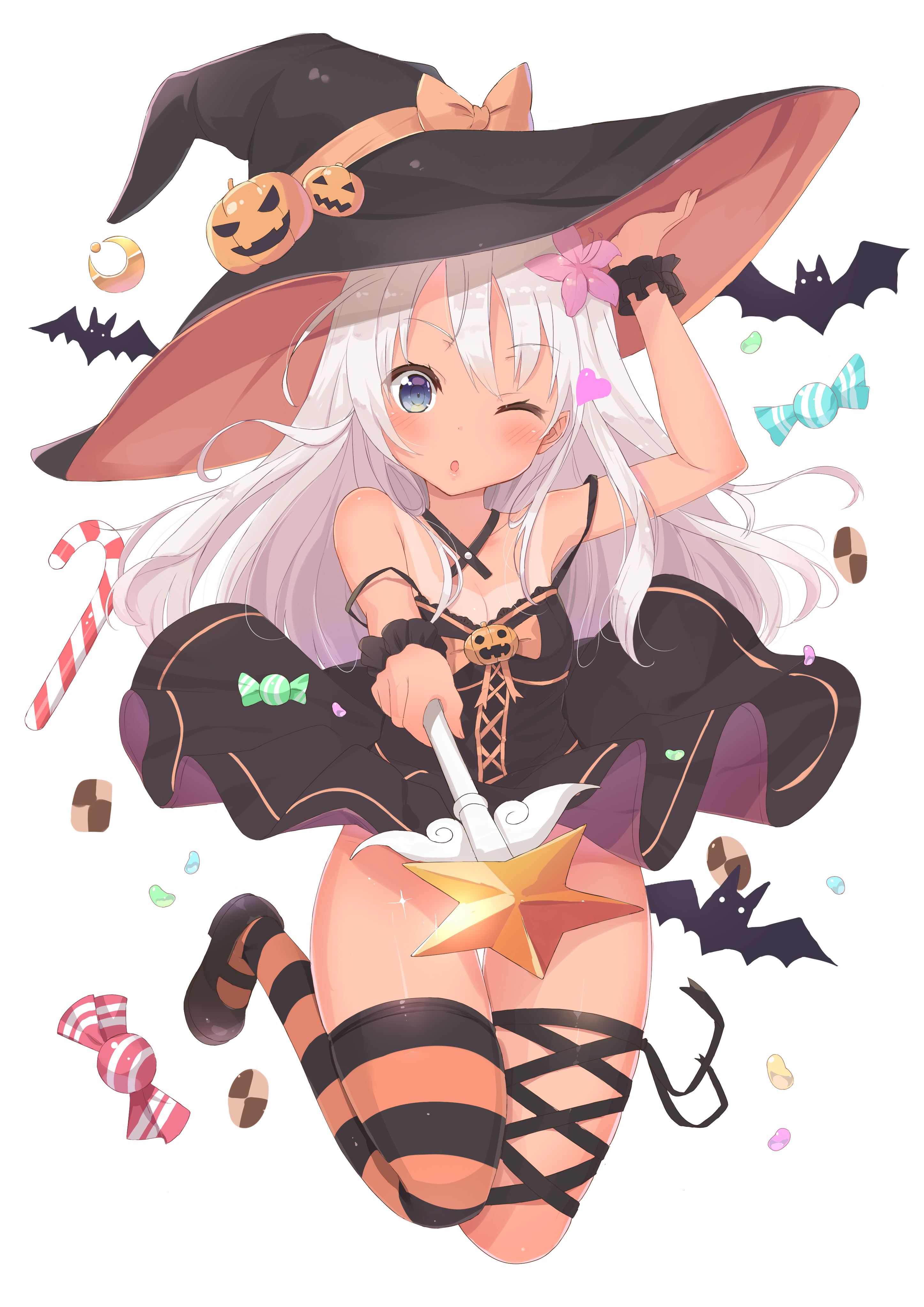 二次ロリ少女のハロウィンらしいエッチな仮装したいたずらしたくなるハロウィンロリ二次エロ画像-46