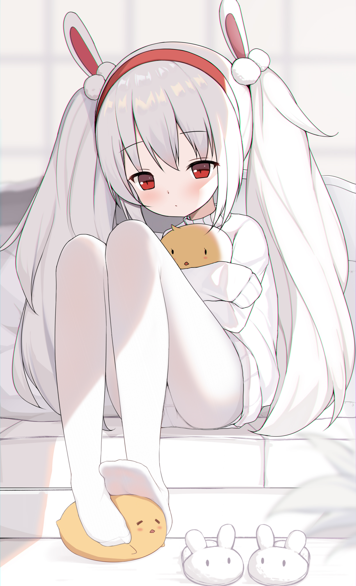 二次ロリ少女が寒くなってきたのでセーターを着ているセーターロリの二次エロ画像-39