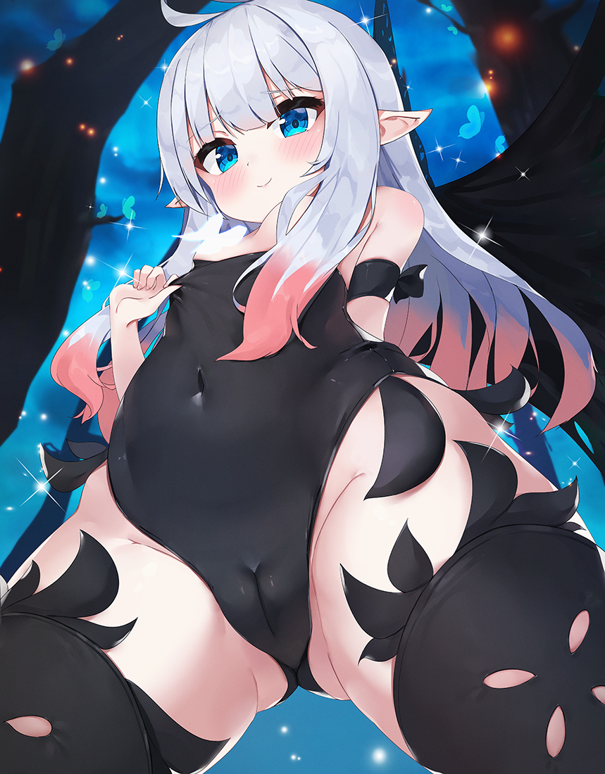 二次ロリ少女の食い込み激しそうなハイカット、ハイレグなコスチュームの二次エロ画像-45