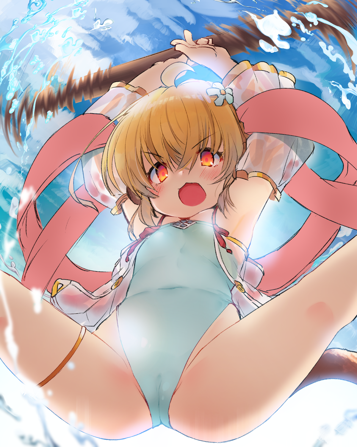 二次ロリ少女の食い込み激しそうなハイカット、ハイレグなコスチュームの二次エロ画像-50