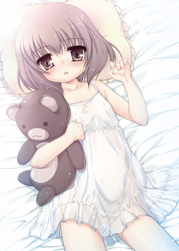 二次ロリ少女のシュミーズやキャミソール寝間着姿の開けた感がたまらない二次エロ画像-5