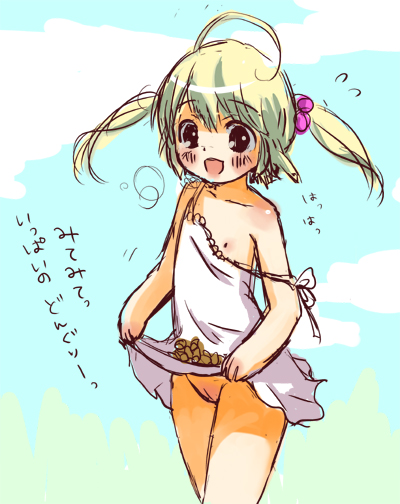 二次ロリ少女のシュミーズやキャミソール寝間着姿の開けた感がたまらない二次エロ画像-14