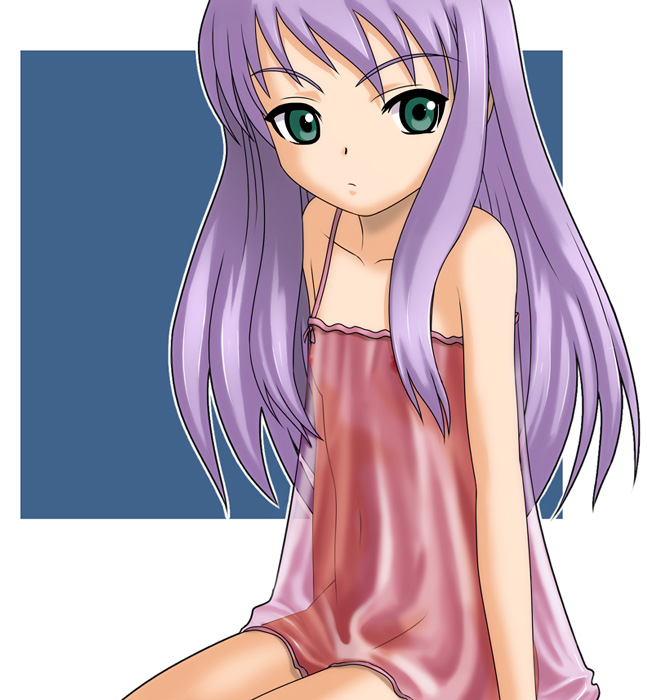 二次ロリ少女のシュミーズやキャミソール寝間着姿の開けた感がたまらない二次エロ画像-16