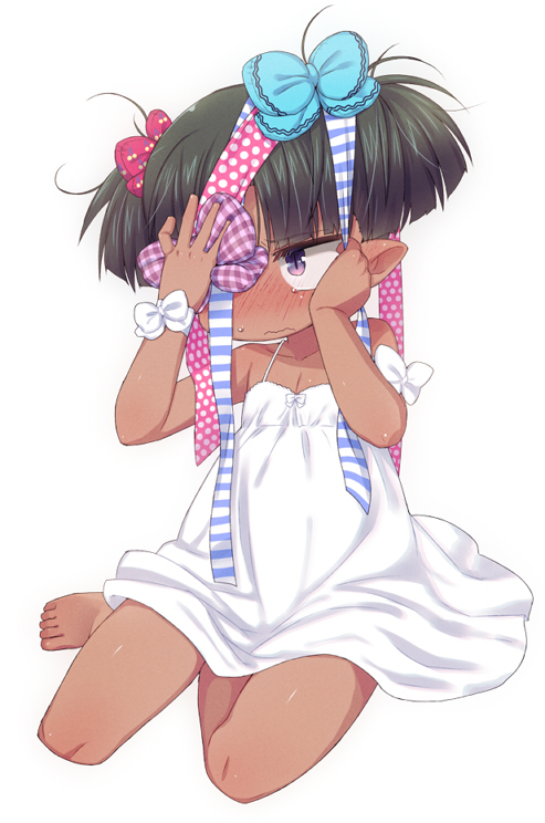 二次ロリ少女のシュミーズやキャミソール寝間着姿の開けた感がたまらない二次エロ画像-30