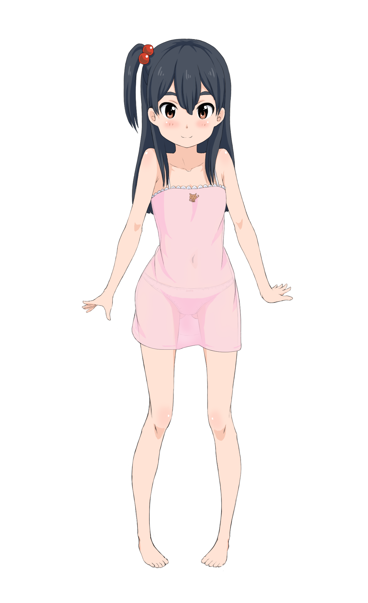 二次ロリ少女のシュミーズやキャミソール寝間着姿の開けた感がたまらない二次エロ画像-31