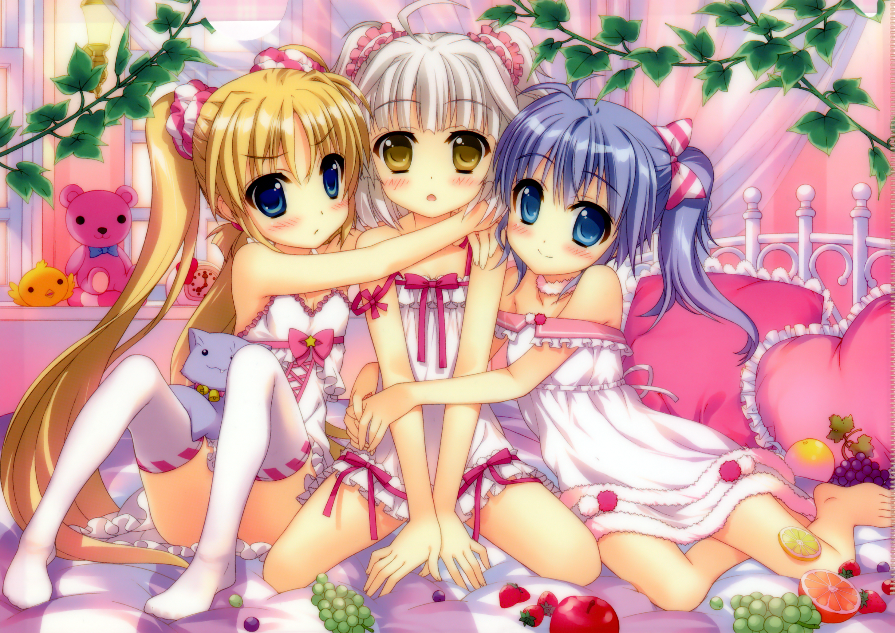 二次ロリ少女のシュミーズやキャミソール寝間着姿の開けた感がたまらない二次エロ画像-61