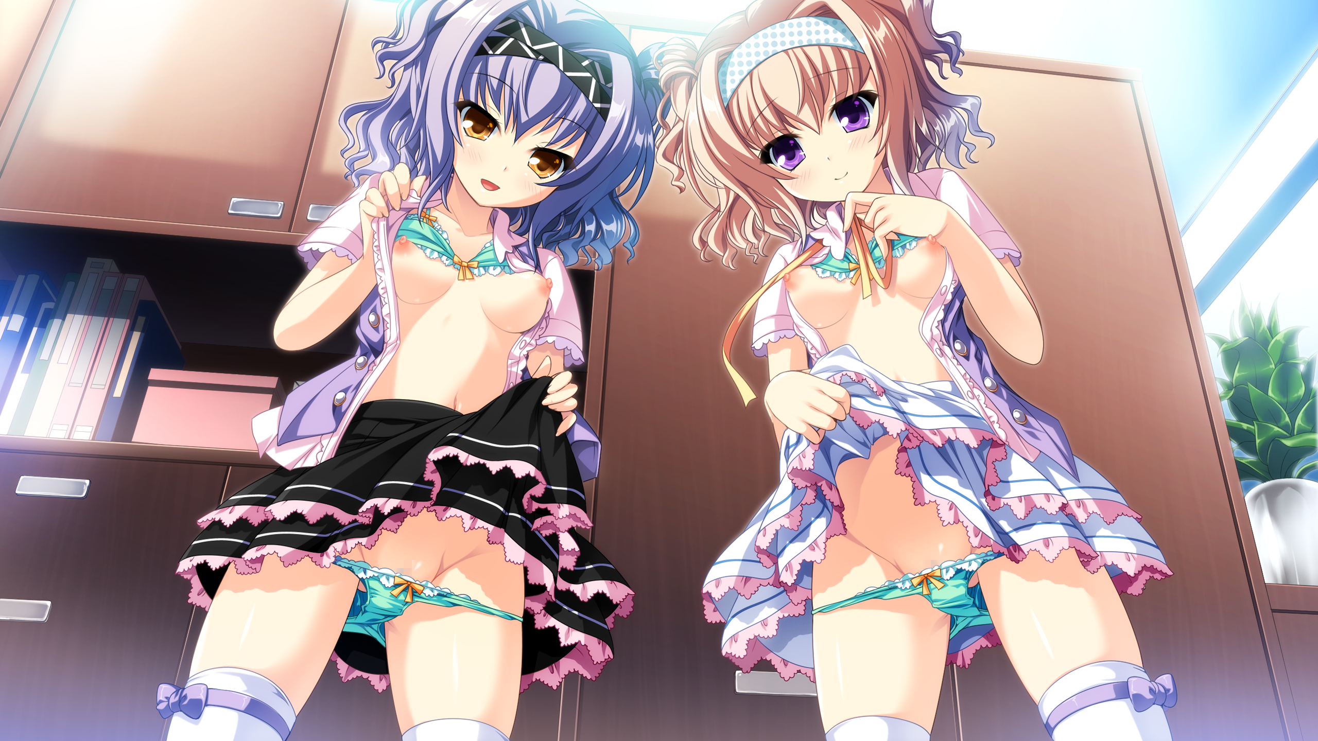 二次ロリ少女のフリルスカートとかペチコートとかひらひらスカートのかわいいロリ二次エロ画像-37