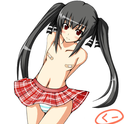 二次ロリ少女が乳首など大事な場所をばんそうこうで隠して見えないので超健全なばんそうこうロリ二次画像-8