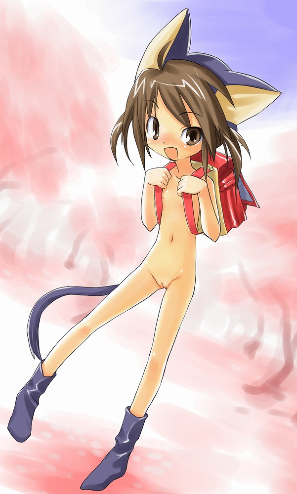 二次ロリ少女の裸ランドセル姿！寒い冬なので風邪の心配しちゃう裸ランドセルJS二次エロ画像-5