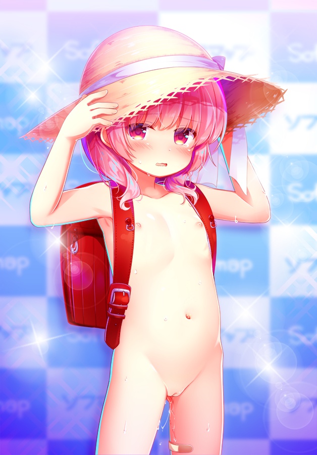 二次ロリ少女の裸ランドセル姿！寒い冬なので風邪の心配しちゃう裸ランドセルJS二次エロ画像-18