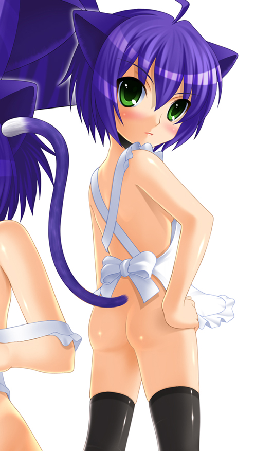 二次ロリ少女の裸エプロン姿で新妻幼な妻感あふれて癒されるロリ裸エプロンの二次エロ画像-24