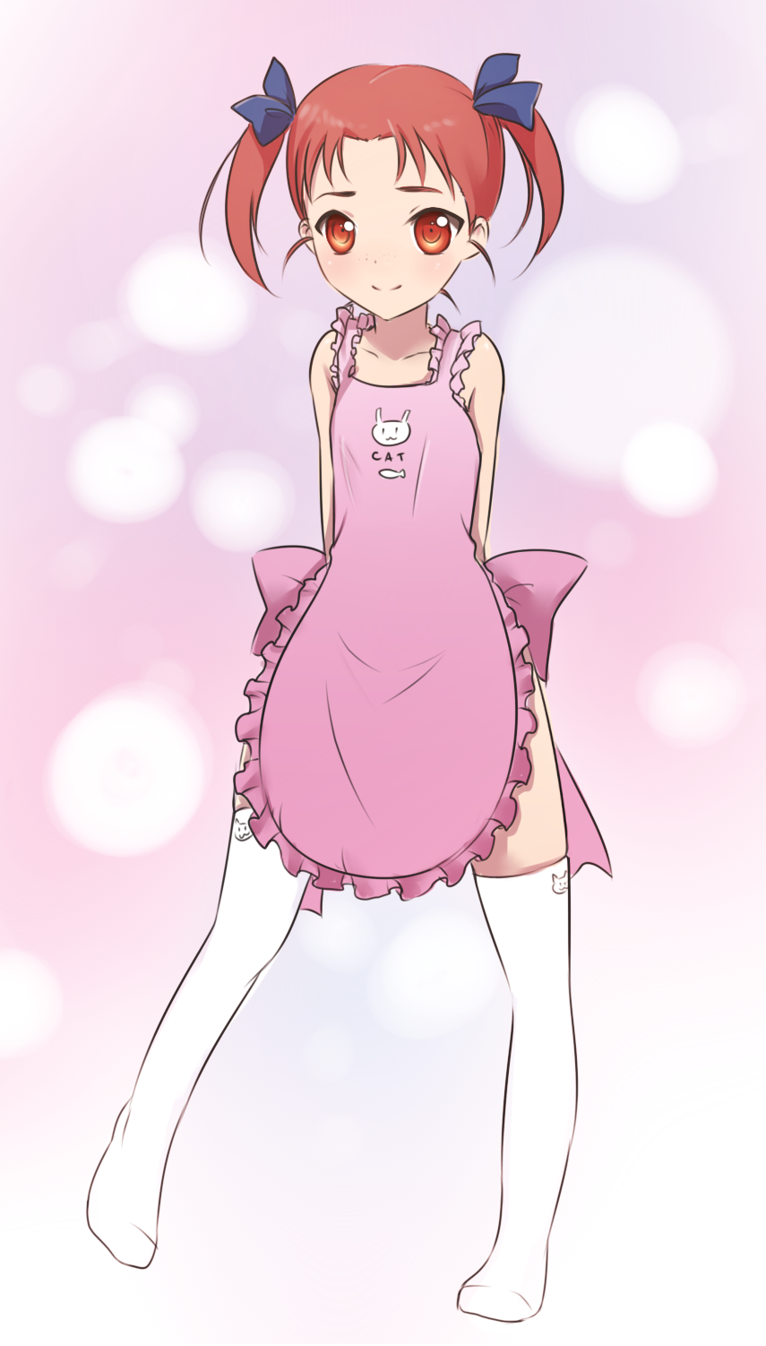 二次ロリ少女の裸エプロン姿で新妻幼な妻感あふれて癒されるロリ裸エプロンの二次エロ画像-33