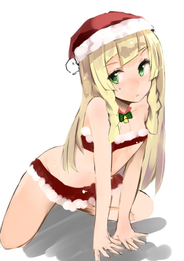 二次ロリ少女のクリスマスイブにふさわしいサンタコスでプレゼントされたい二次エロ画像-4
