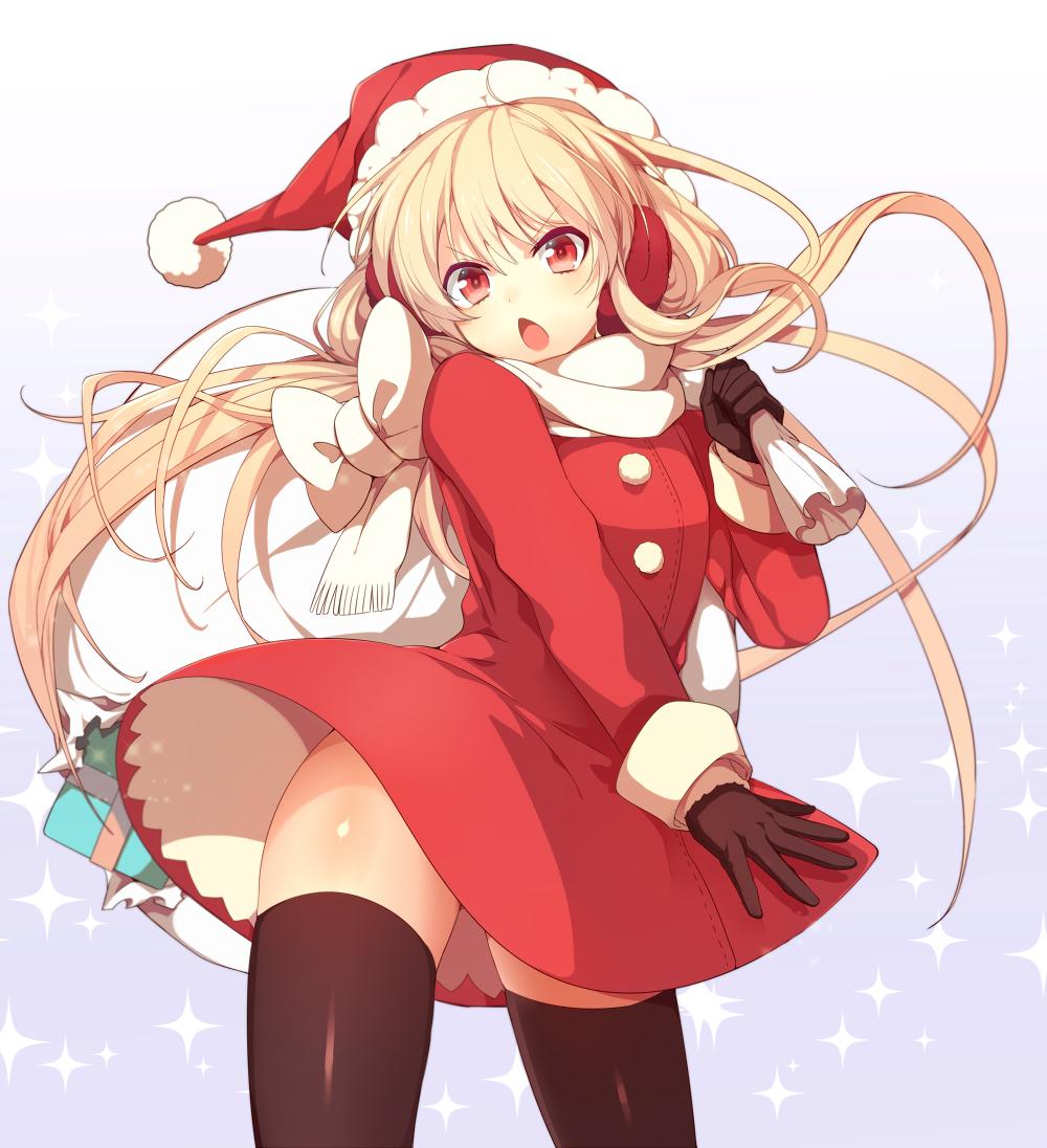 二次ロリ少女のクリスマスイブにふさわしいサンタコスでプレゼントされたい二次エロ画像-10
