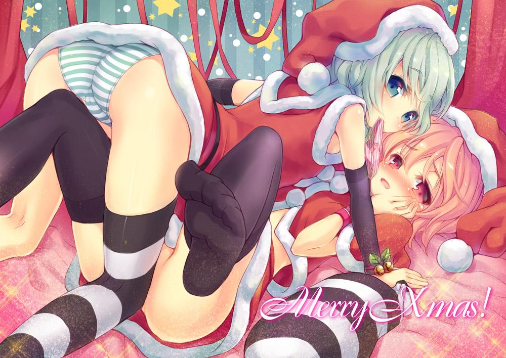 二次ロリ少女のクリスマスイブにふさわしいサンタコスでプレゼントされたい二次エロ画像-14