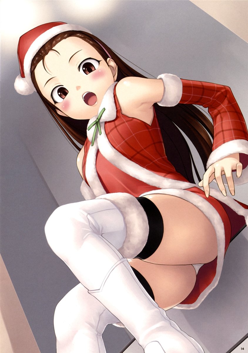 二次ロリ少女のクリスマスイブにふさわしいサンタコスでプレゼントされたい二次エロ画像-17