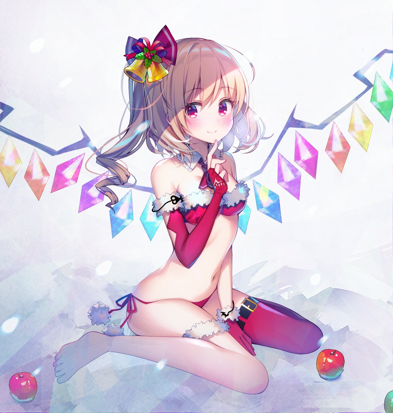 二次ロリ少女のクリスマスイブにふさわしいサンタコスでプレゼントされたい二次エロ画像-24