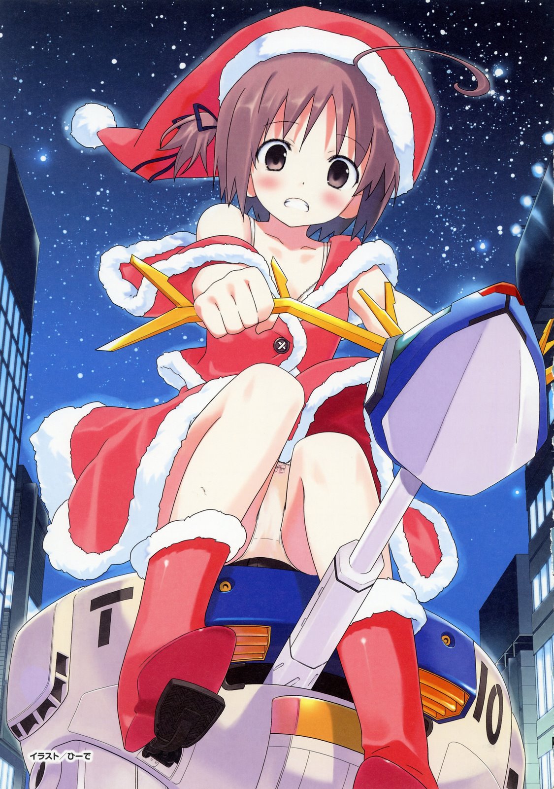 二次ロリ少女のクリスマスイブにふさわしいサンタコスでプレゼントされたい二次エロ画像-28